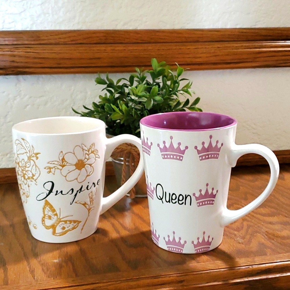 Pfaltzgraff "Queen" and "Inspire" Coffee Mug